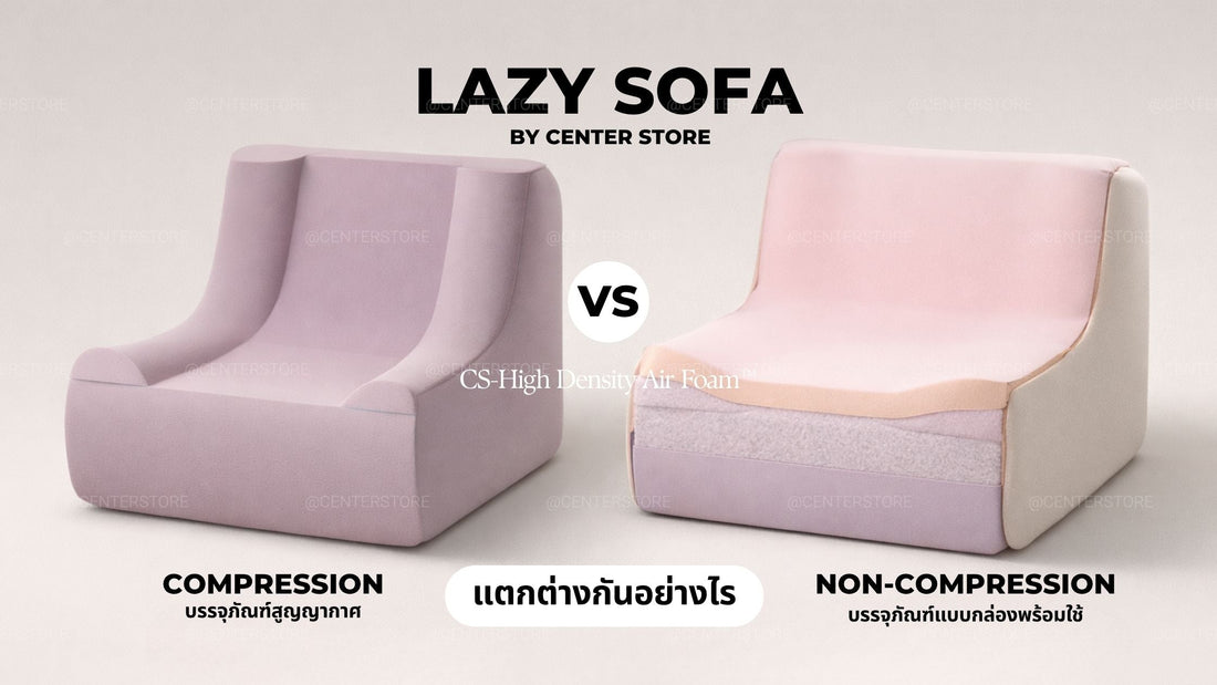 LAZY SOFA เลือกแบบไหนดี?
